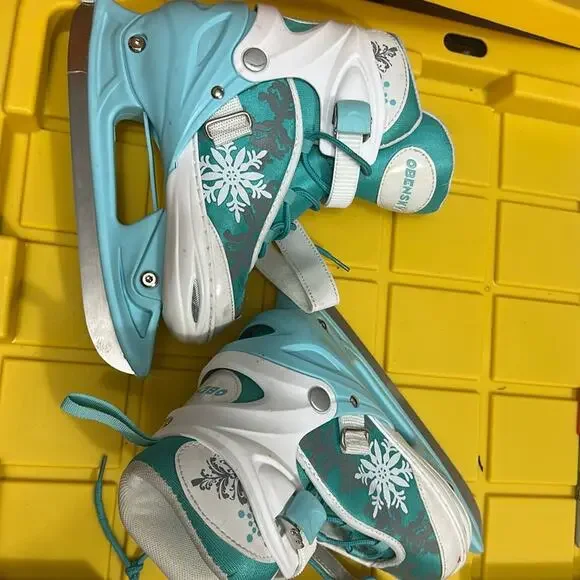 Adjustable Ice Skates Beginner Ice Skating Shoes for Outdoor and Rink M - Picture 6 of 7